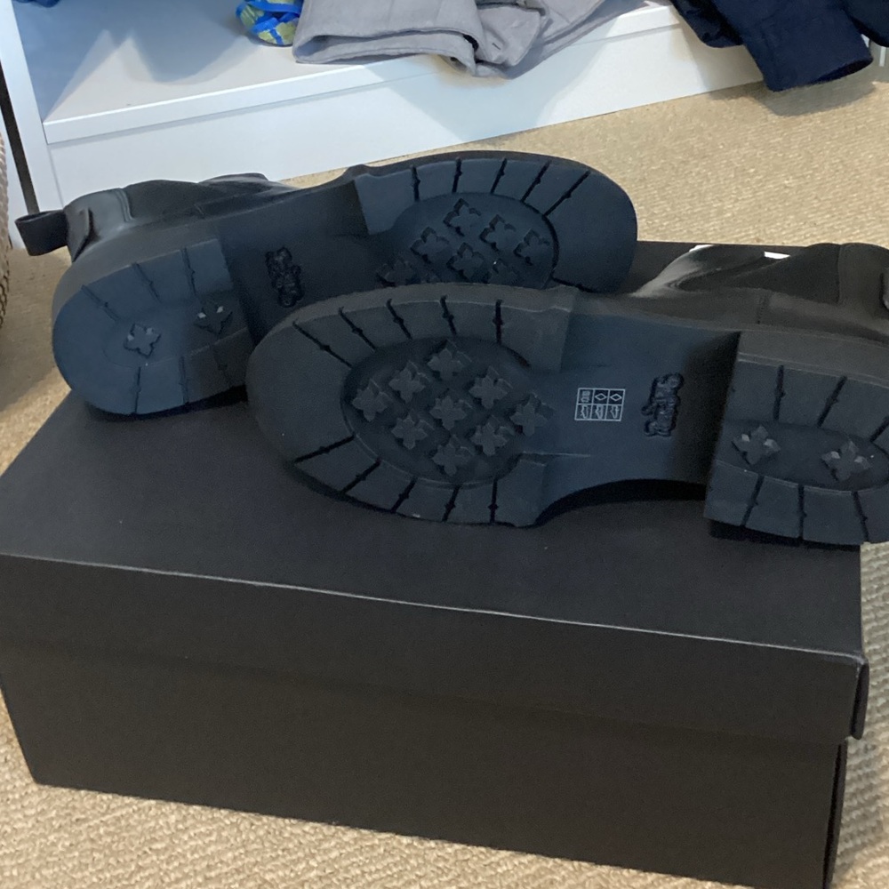 Coach Black Leather Ankle Booties - Picture 2 of 3